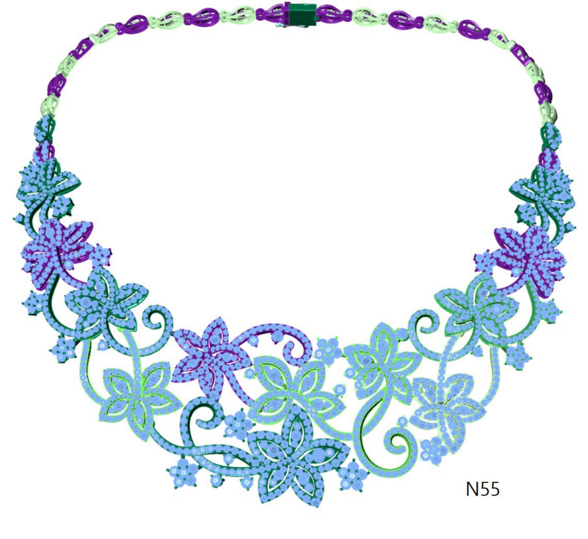 100 Necklace Sets 3DM Files