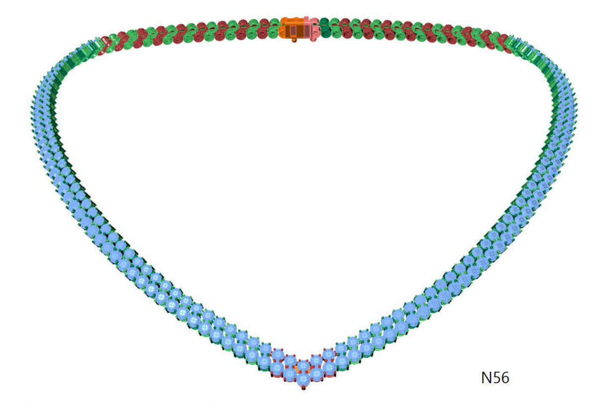 100 Necklace Sets 3DM Files