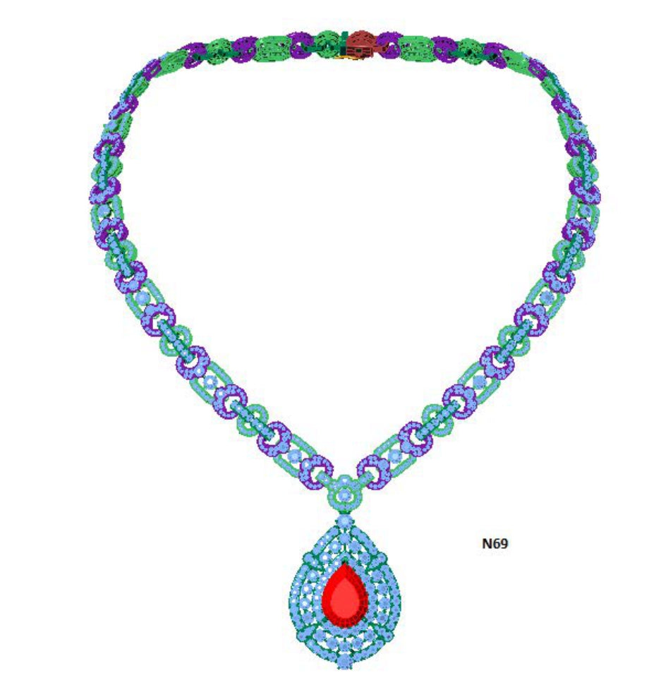 100 Necklace Sets 3DM Files