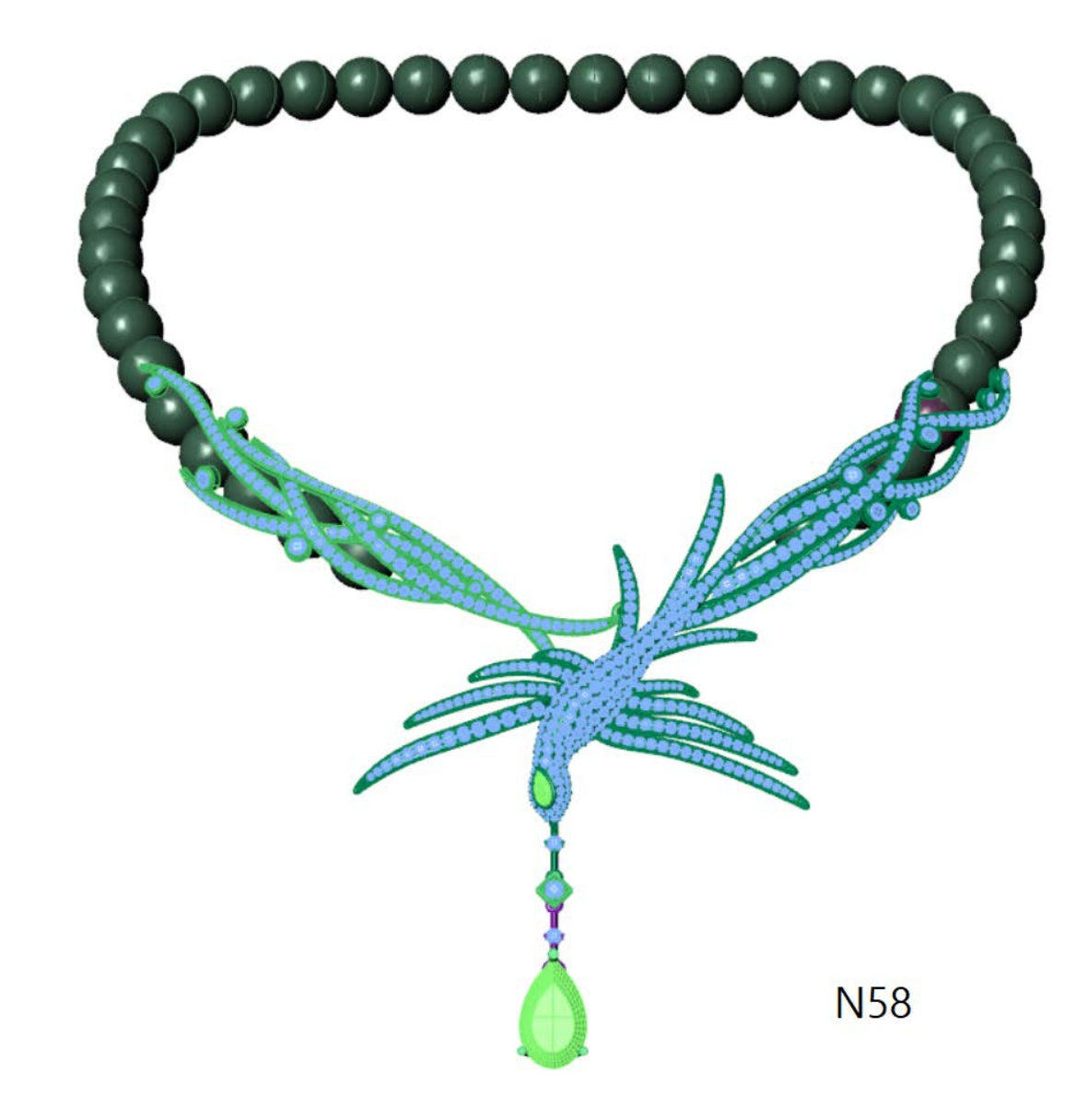 100 Necklace Sets 3DM Files