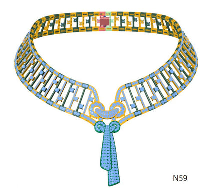 100 Necklace Sets 3DM Files