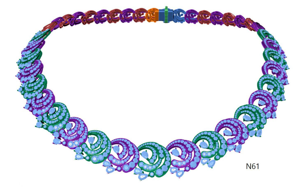100 Necklace Sets 3DM Files