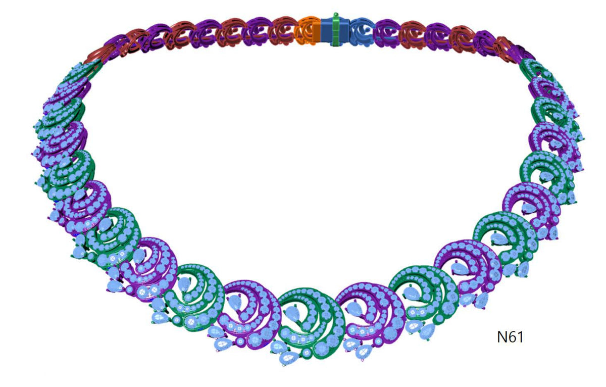 100 Necklace Sets 3DM Files