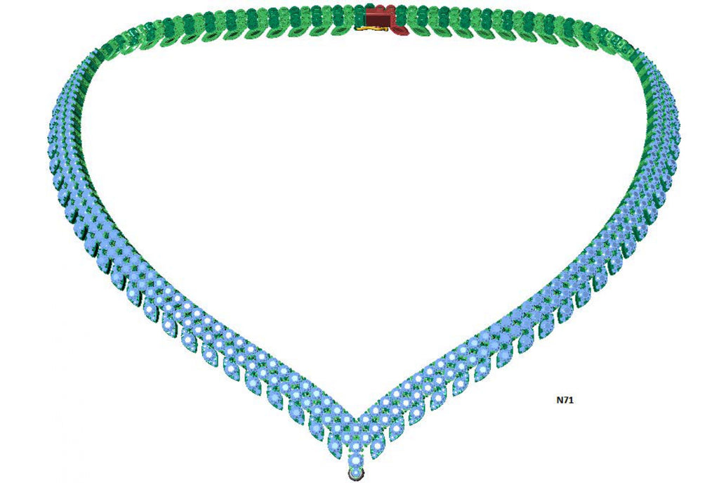 100 Necklace Sets 3DM Files
