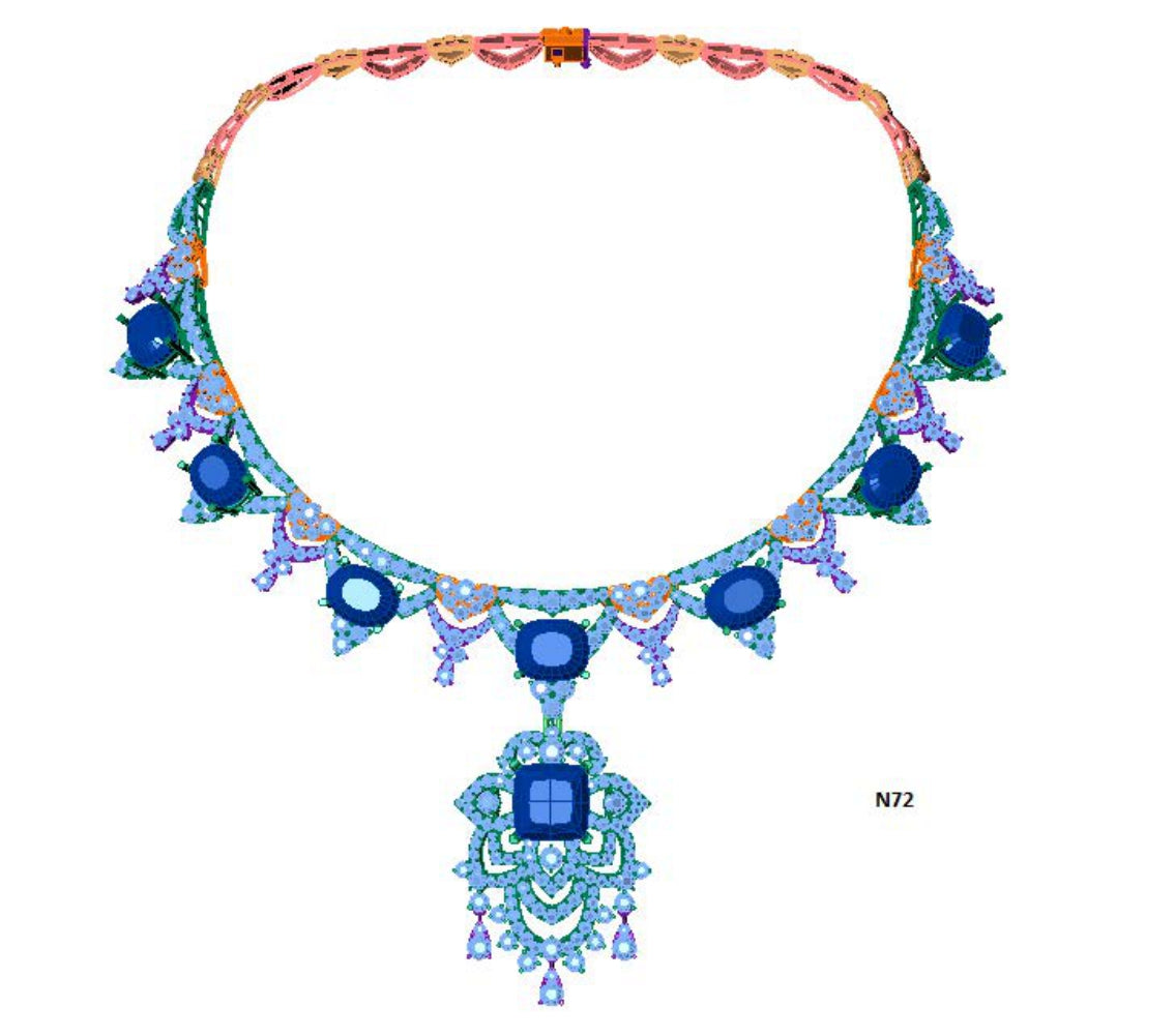 100 Necklace Sets 3DM Files