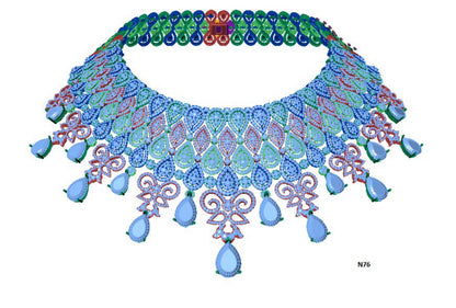 100 Necklace Sets 3DM Files