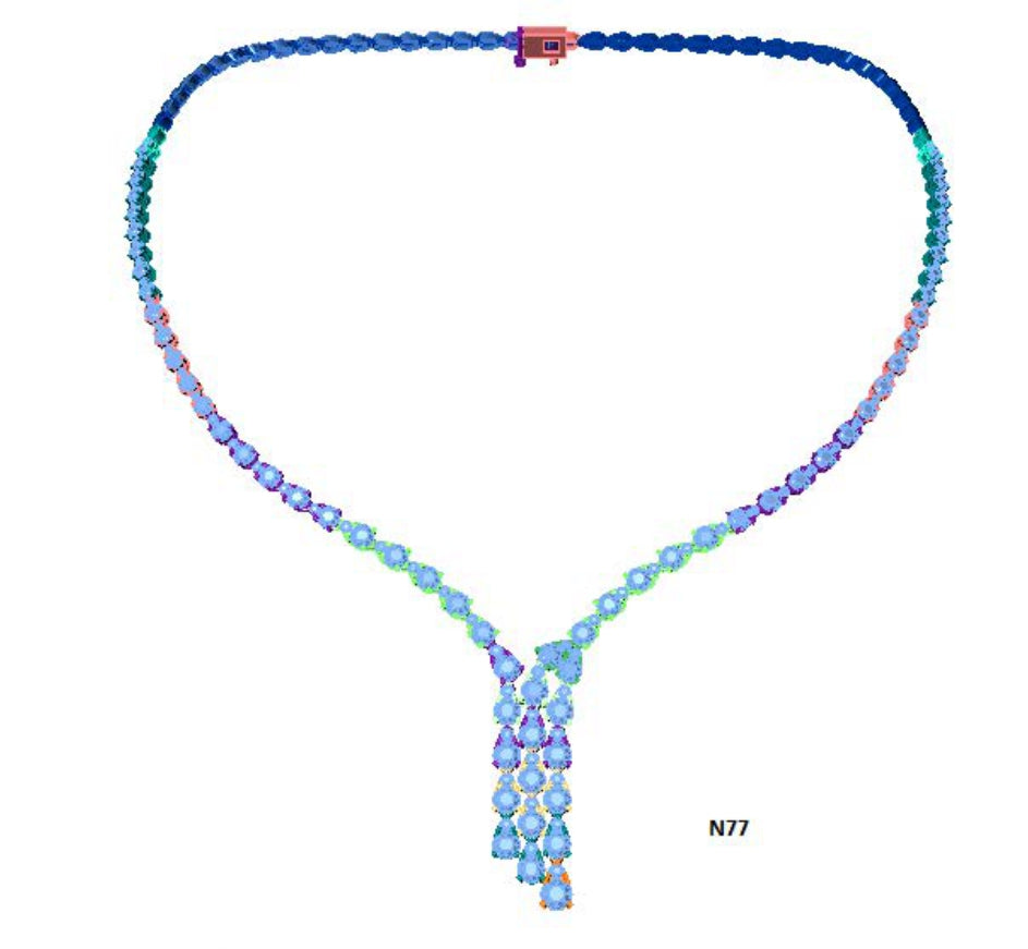100 Necklace Sets 3DM Files