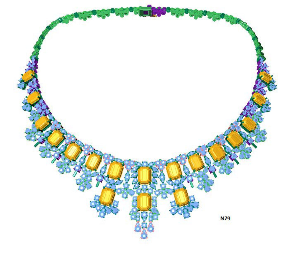 100 Necklace Sets 3DM Files