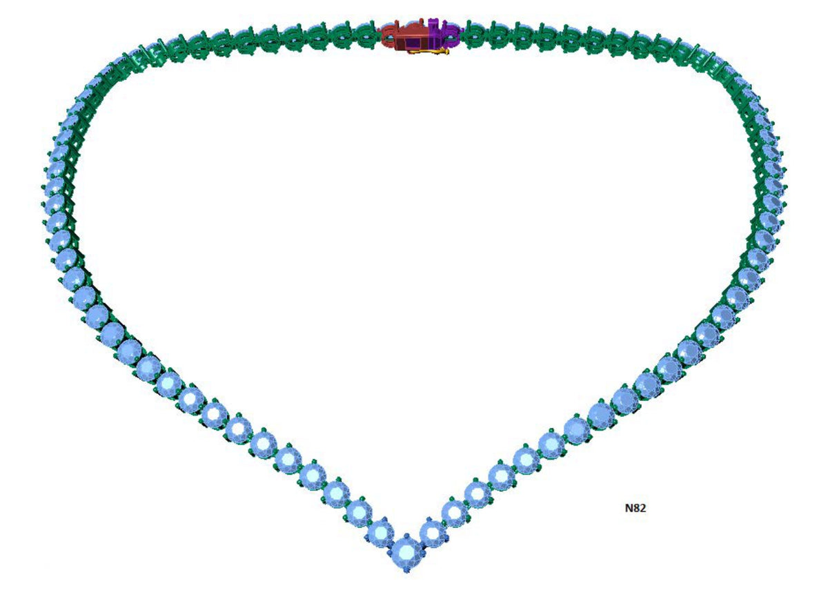 100 Necklace Sets 3DM Files