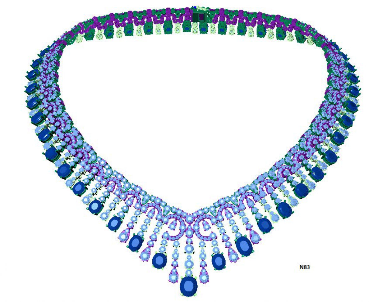 100 Necklace Sets 3DM Files