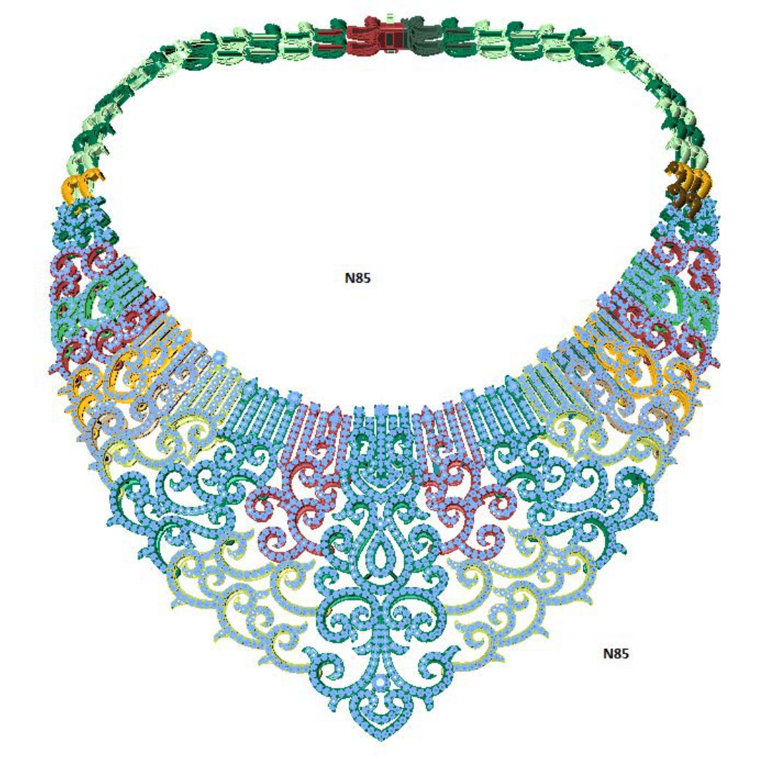 100 Necklace Sets 3DM Files