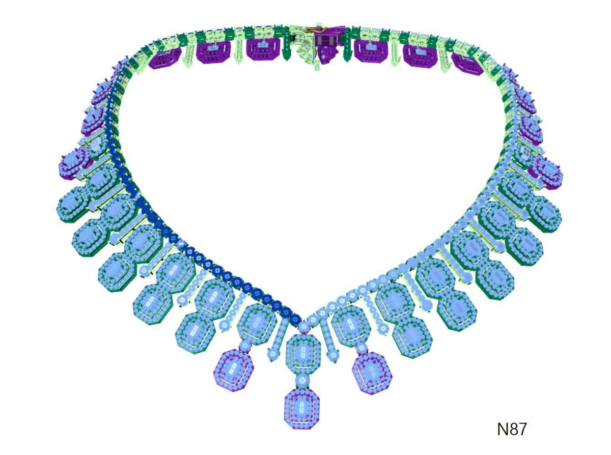 100 Necklace Sets 3DM Files