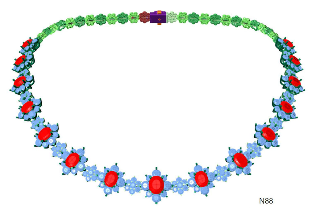 100 Necklace Sets 3DM Files