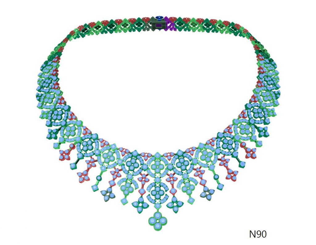 100 Necklace Sets 3DM Files