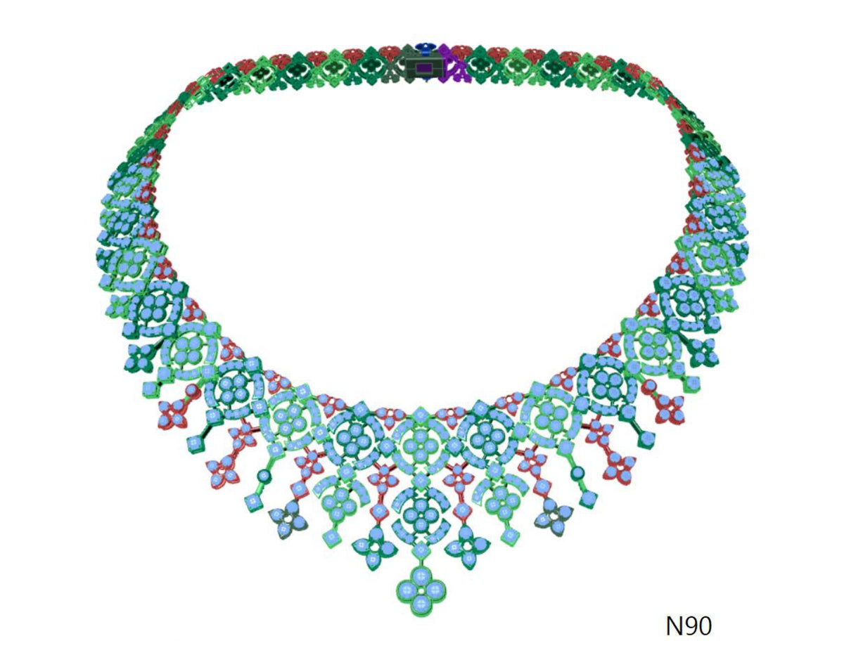 100 Necklace Sets 3DM Files