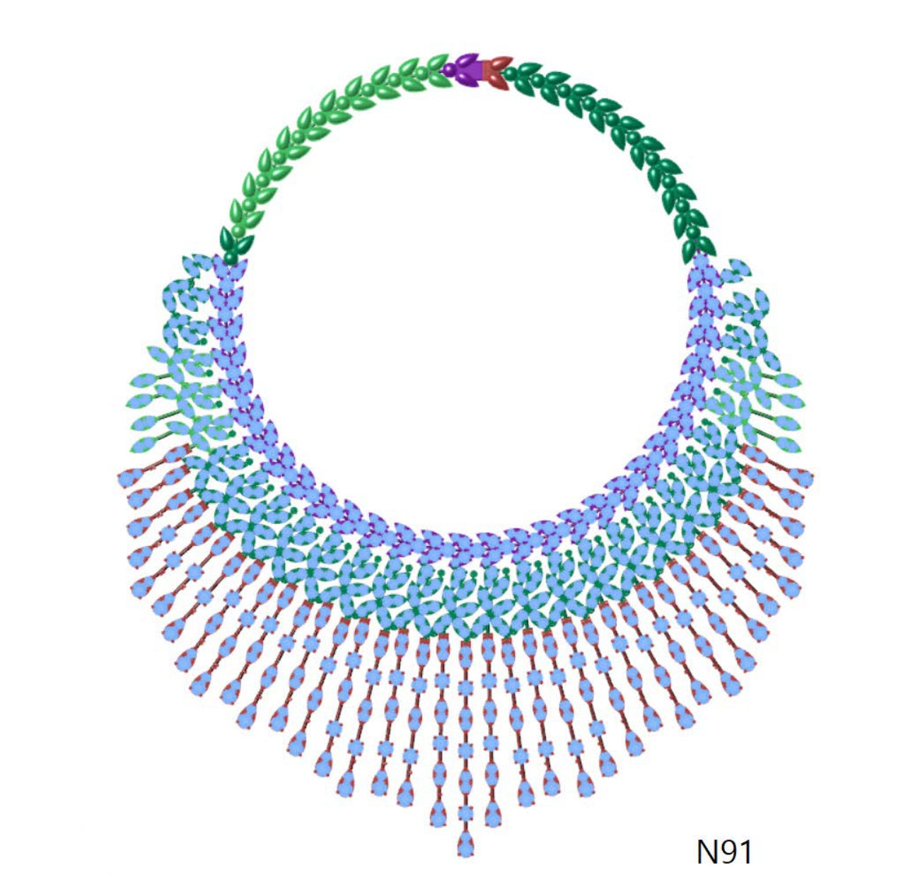 100 Necklace Sets 3DM Files