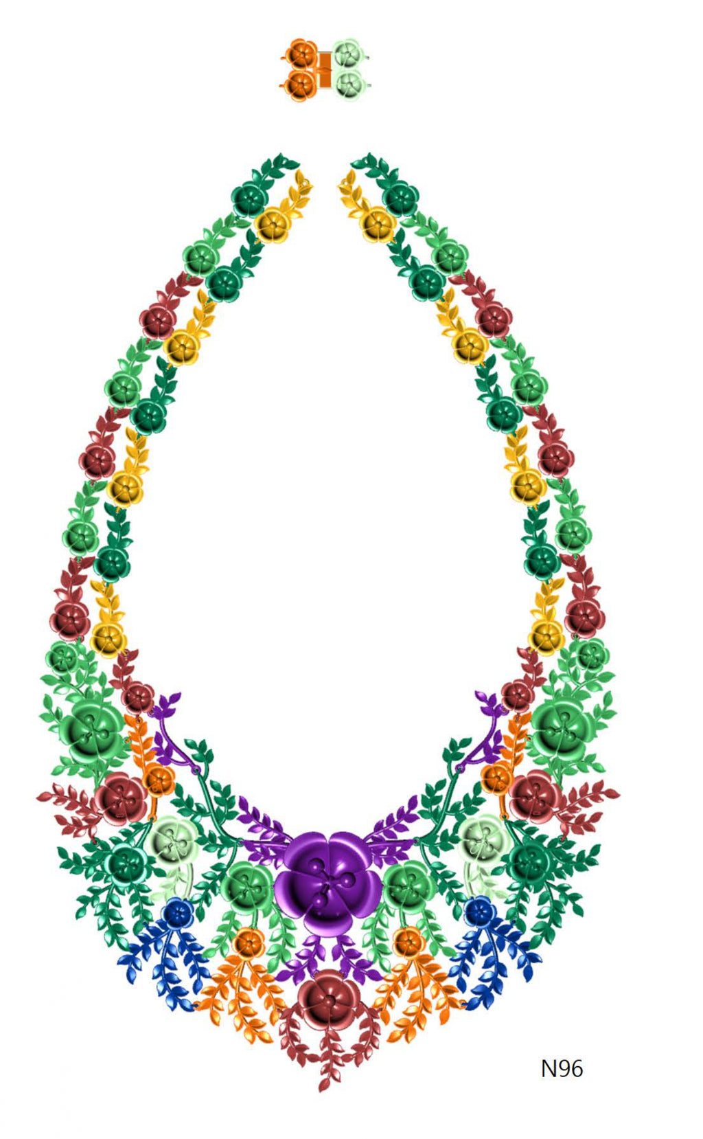 100 Necklace Sets 3DM Files