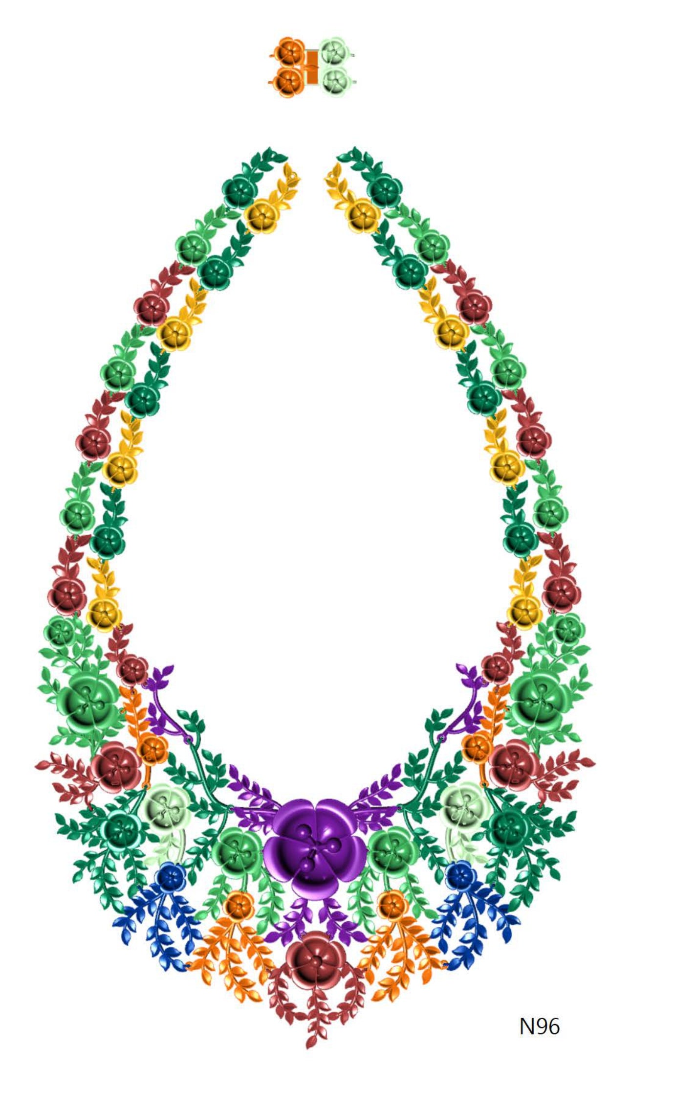 100 Necklace Sets 3DM Files