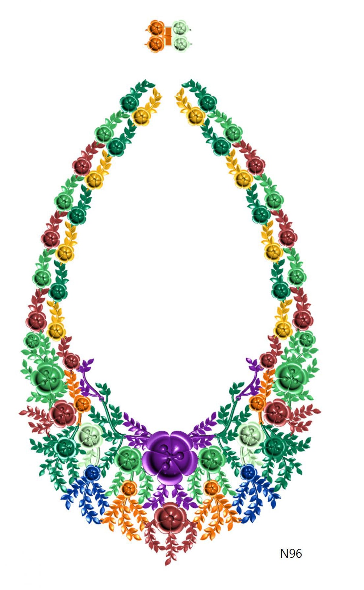 100 Necklace Sets 3DM Files