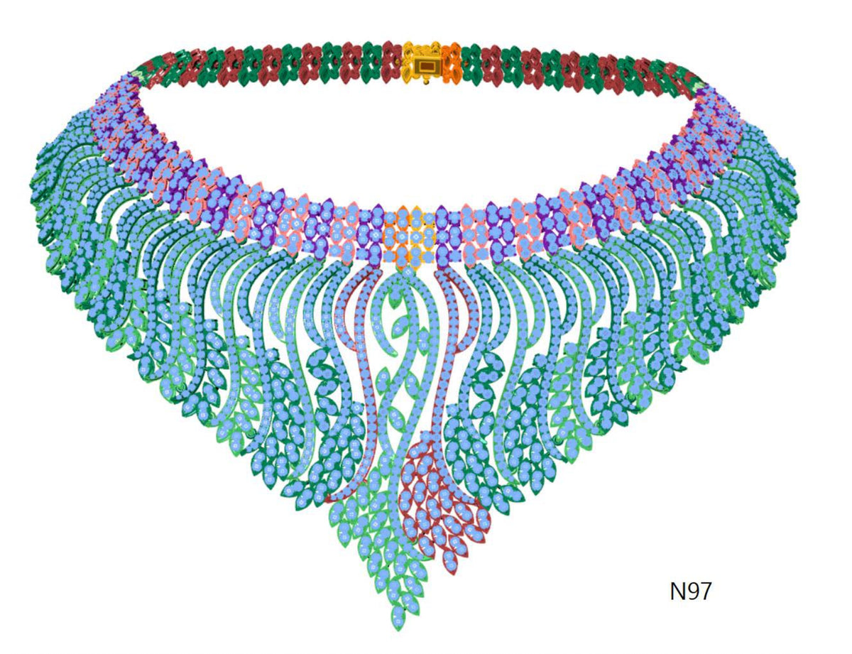 100 Necklace Sets 3DM Files
