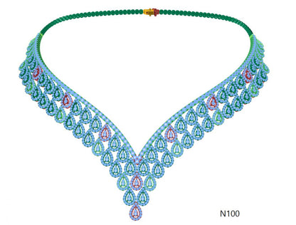 100 Necklace Sets 3DM Files