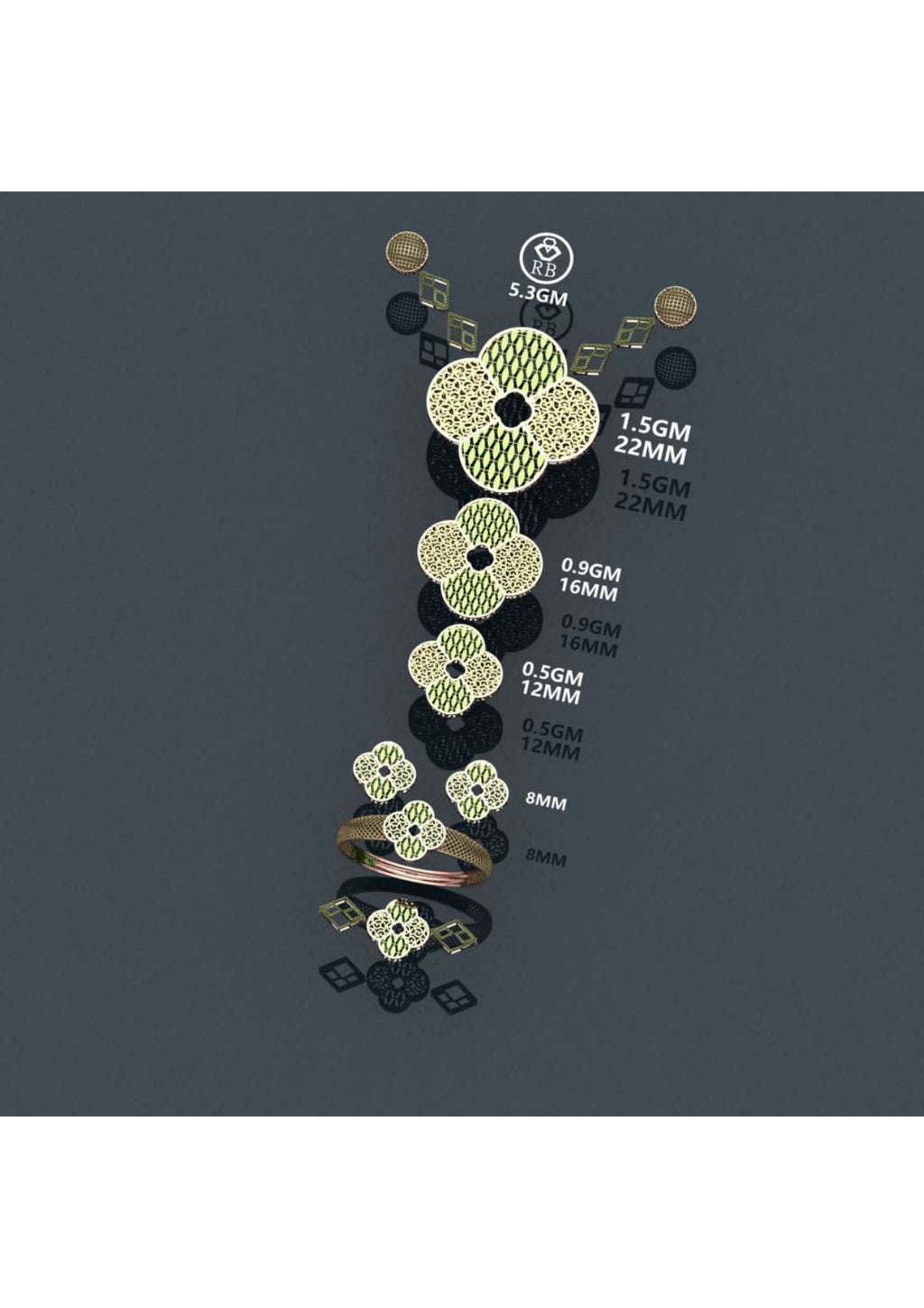 8 Turkish Pendant Sets STL & 3DM FIles