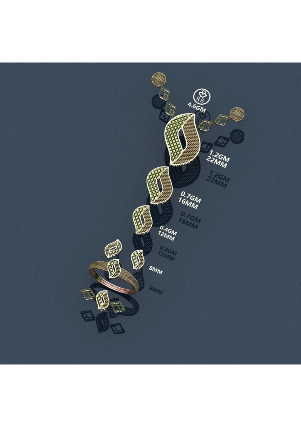 8 Turkish Pendant Sets STL & 3DM FIles