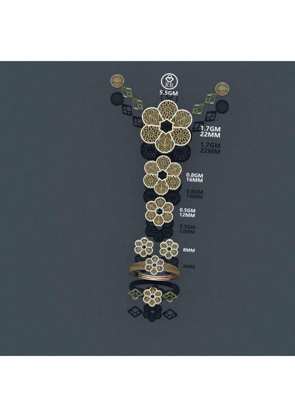 8 Turkish Pendant Sets STL & 3DM FIles