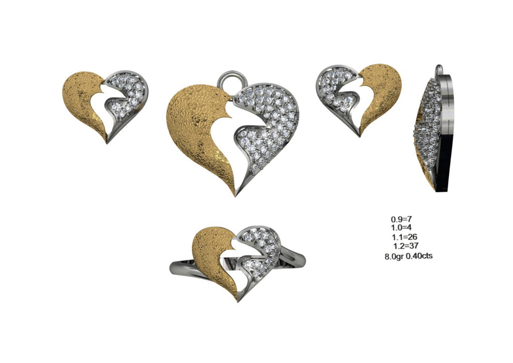 160 Pendant Sets STL & 3DM Files