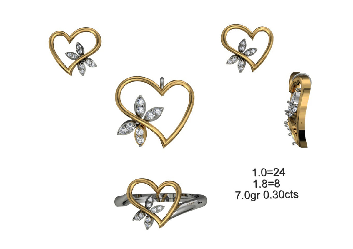 160 Pendant Sets STL & 3DM Files
