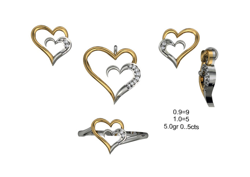 160 Pendant Sets STL & 3DM Files