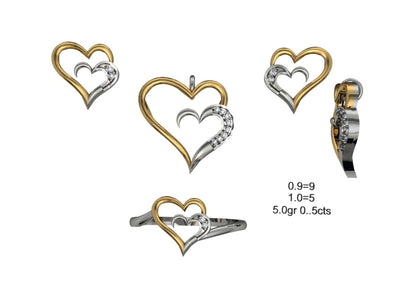 160 Pendant Sets STL & 3DM Files