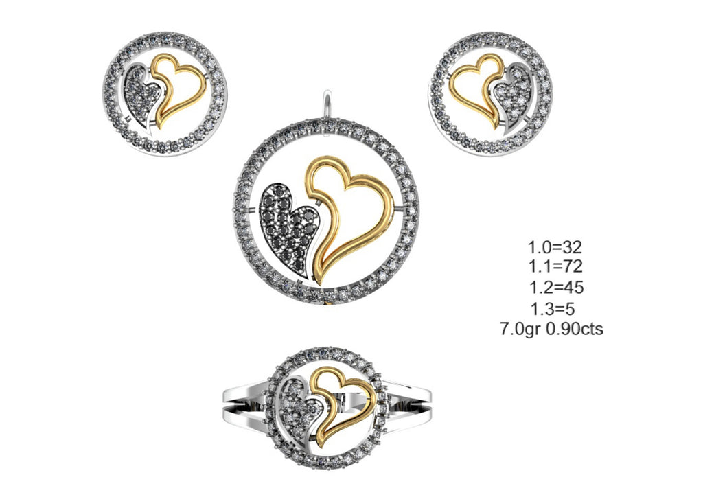 160 Pendant Sets STL & 3DM Files