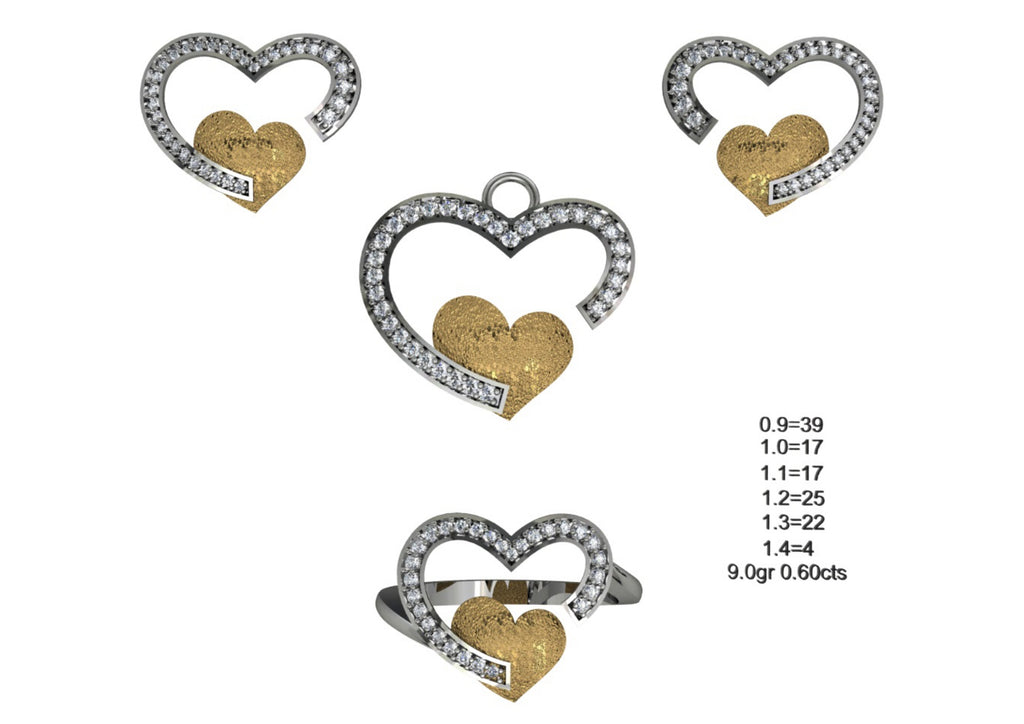 160 Pendant Sets STL & 3DM Files