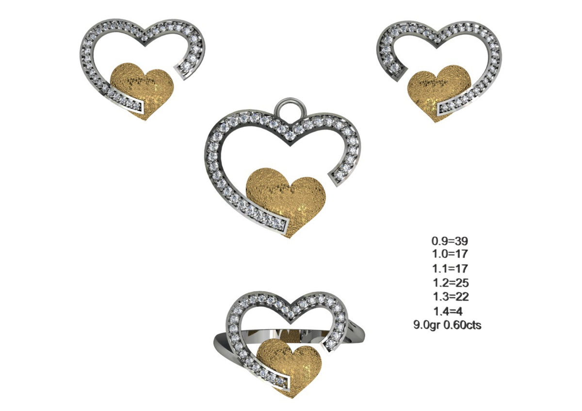 160 Pendant Sets STL & 3DM Files