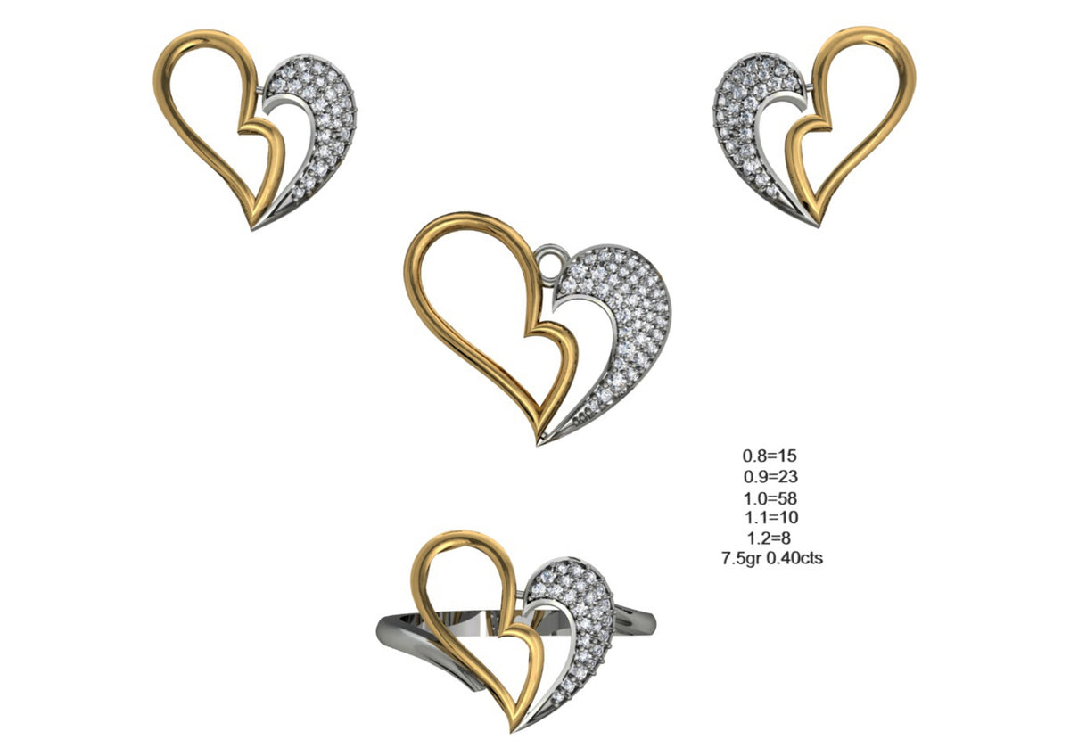 160 Pendant Sets STL & 3DM Files