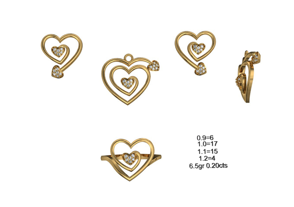 160 Pendant Sets STL & 3DM Files