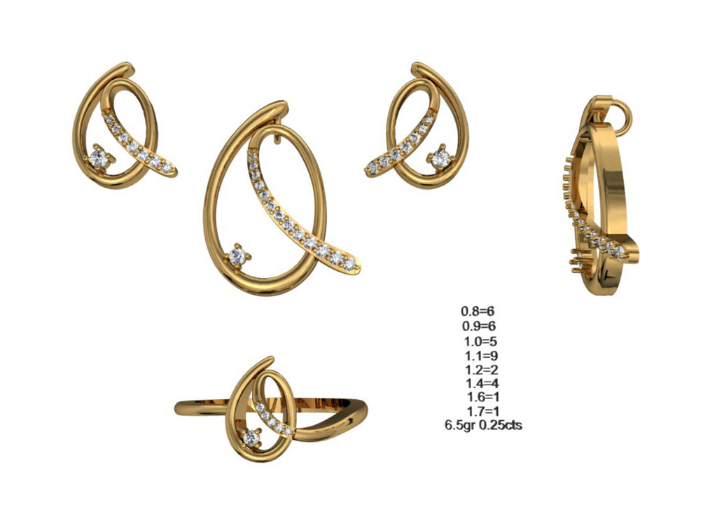 160 Pendant Sets STL & 3DM Files