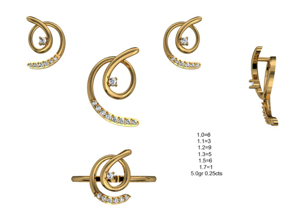 160 Pendant Sets STL & 3DM Files
