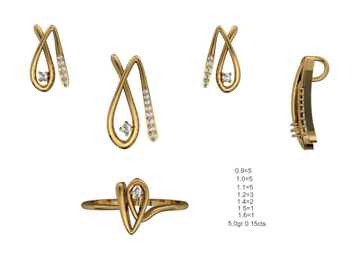 160 Pendant Sets STL & 3DM Files