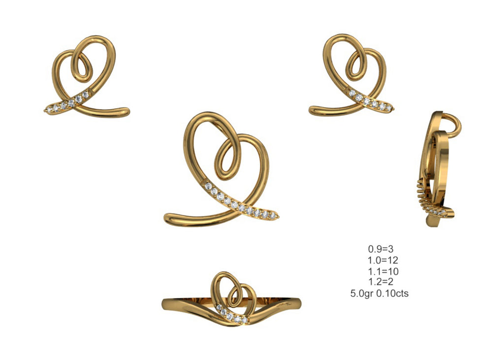 160 Pendant Sets STL & 3DM Files