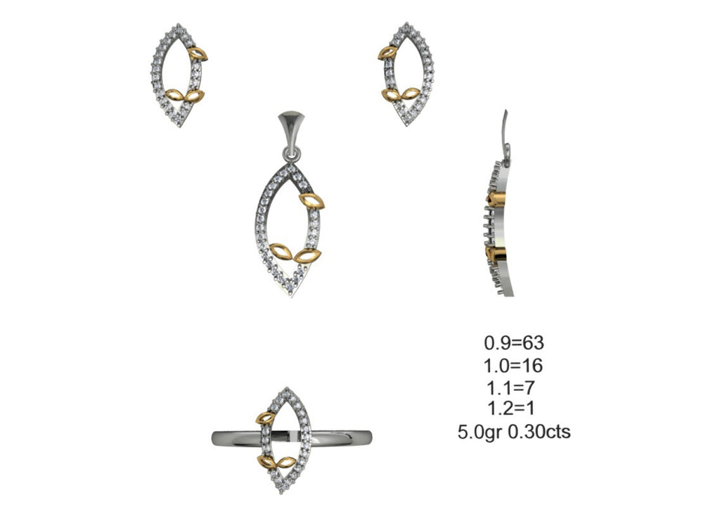 160 Pendant Sets STL & 3DM Files