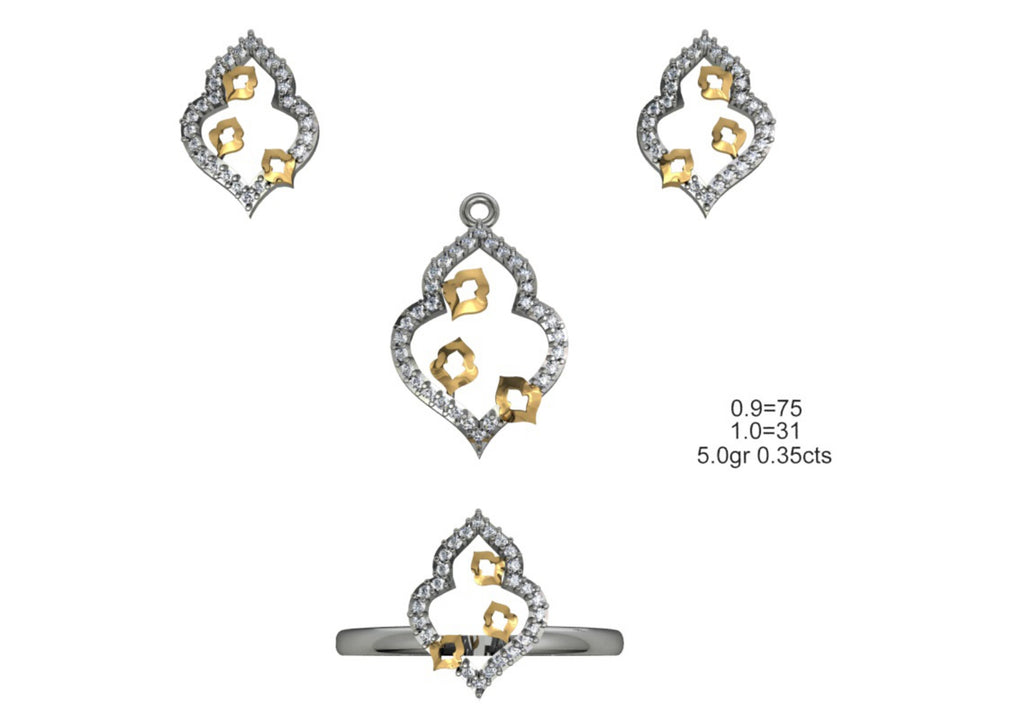 160 Pendant Sets STL & 3DM Files
