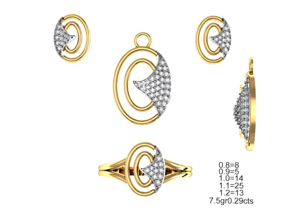 160 Pendant Sets STL & 3DM Files