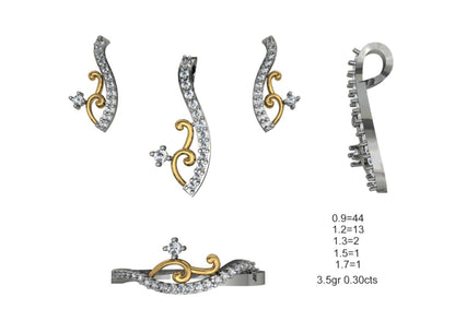 160 Pendant Sets STL & 3DM Files