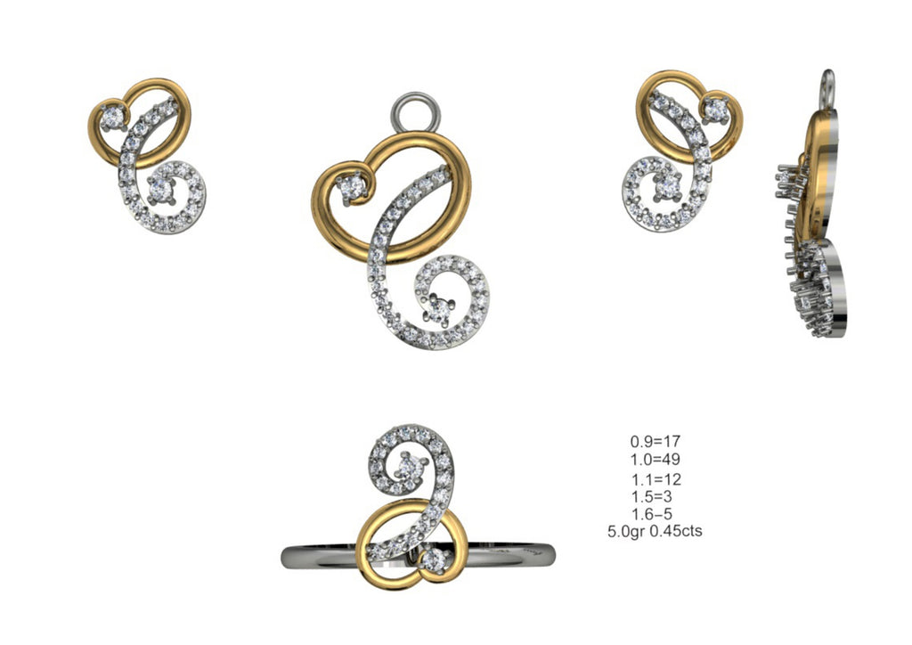160 Pendant Sets STL & 3DM Files