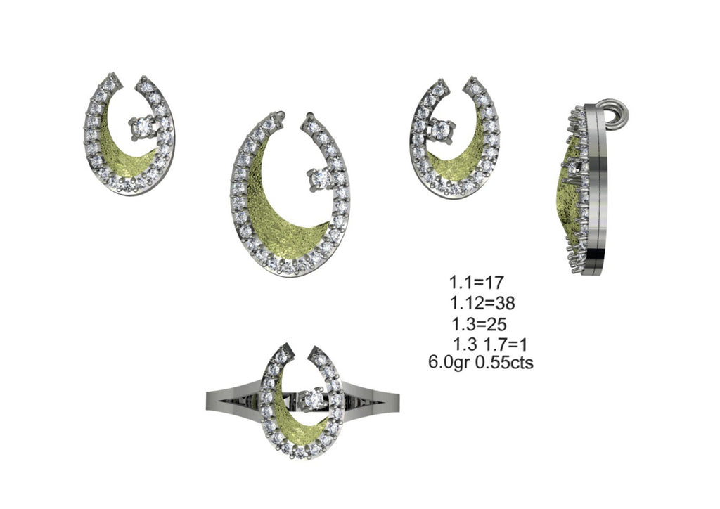 160 Pendant Sets STL & 3DM Files