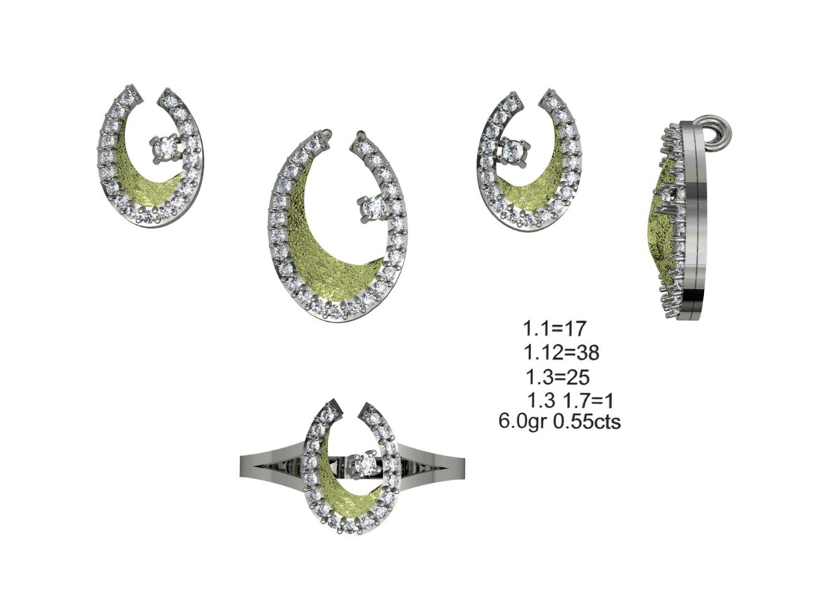 160 Pendant Sets STL & 3DM Files