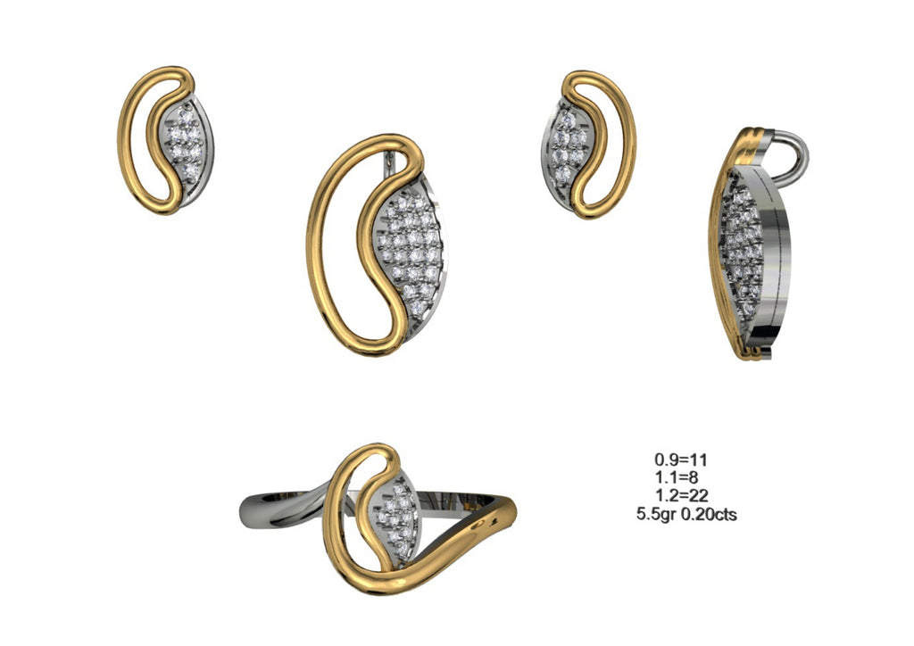 160 Pendant Sets STL & 3DM Files