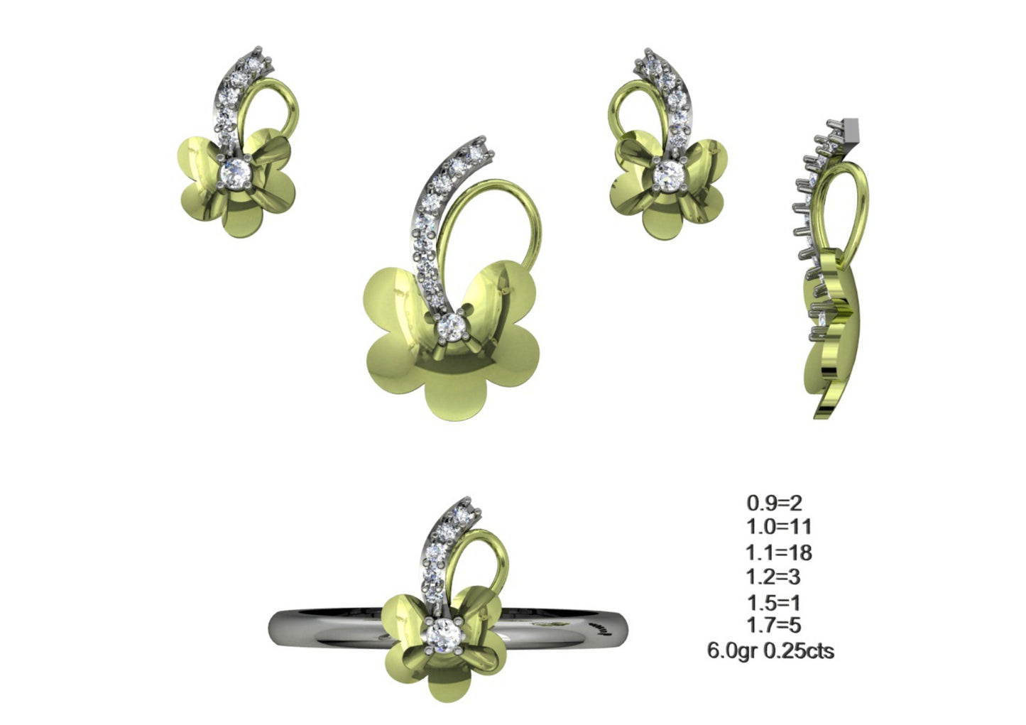 160 Pendant Sets STL & 3DM Files